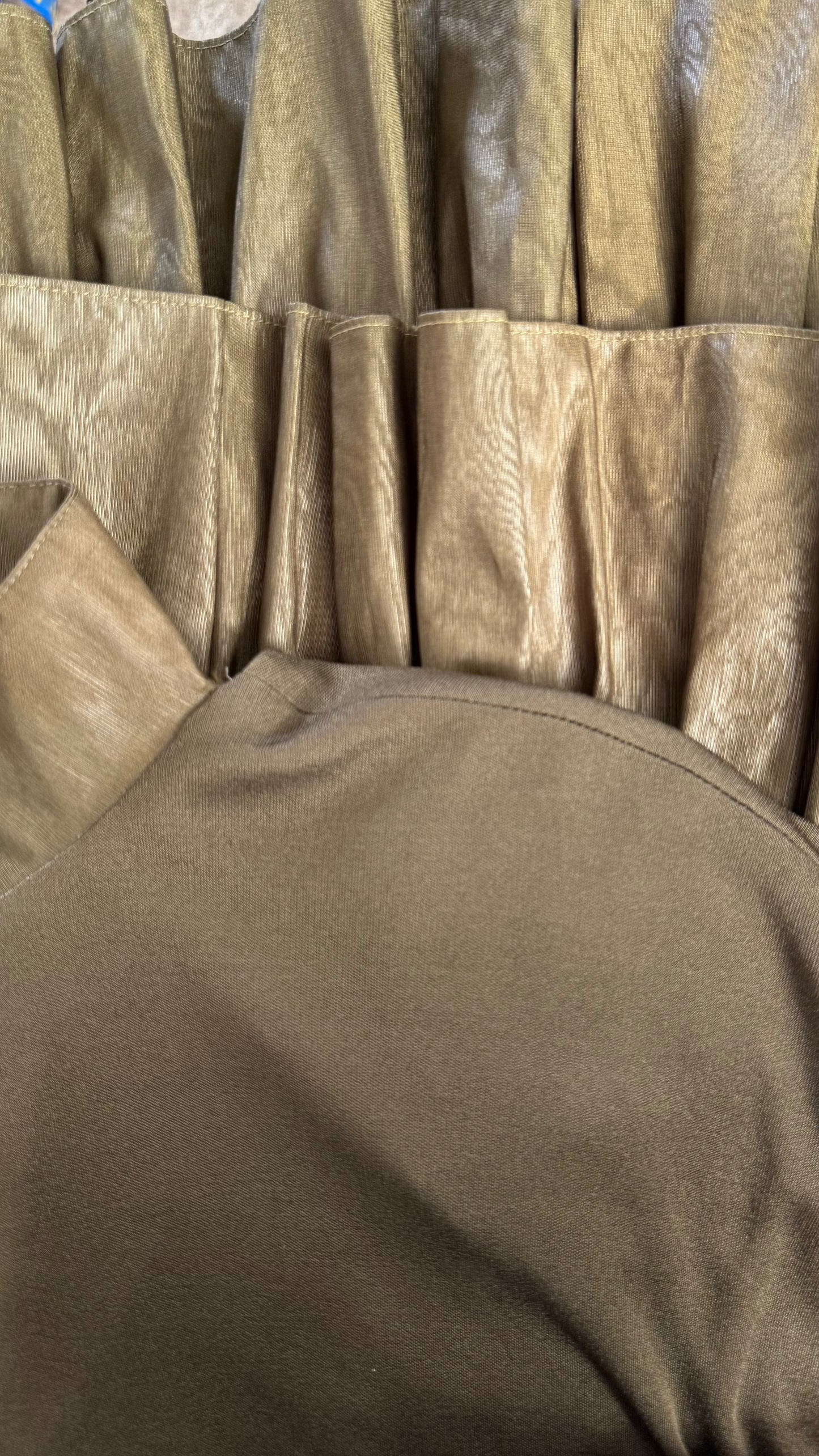 Vintage 80s Trent Nathan Olive RaRa Dress