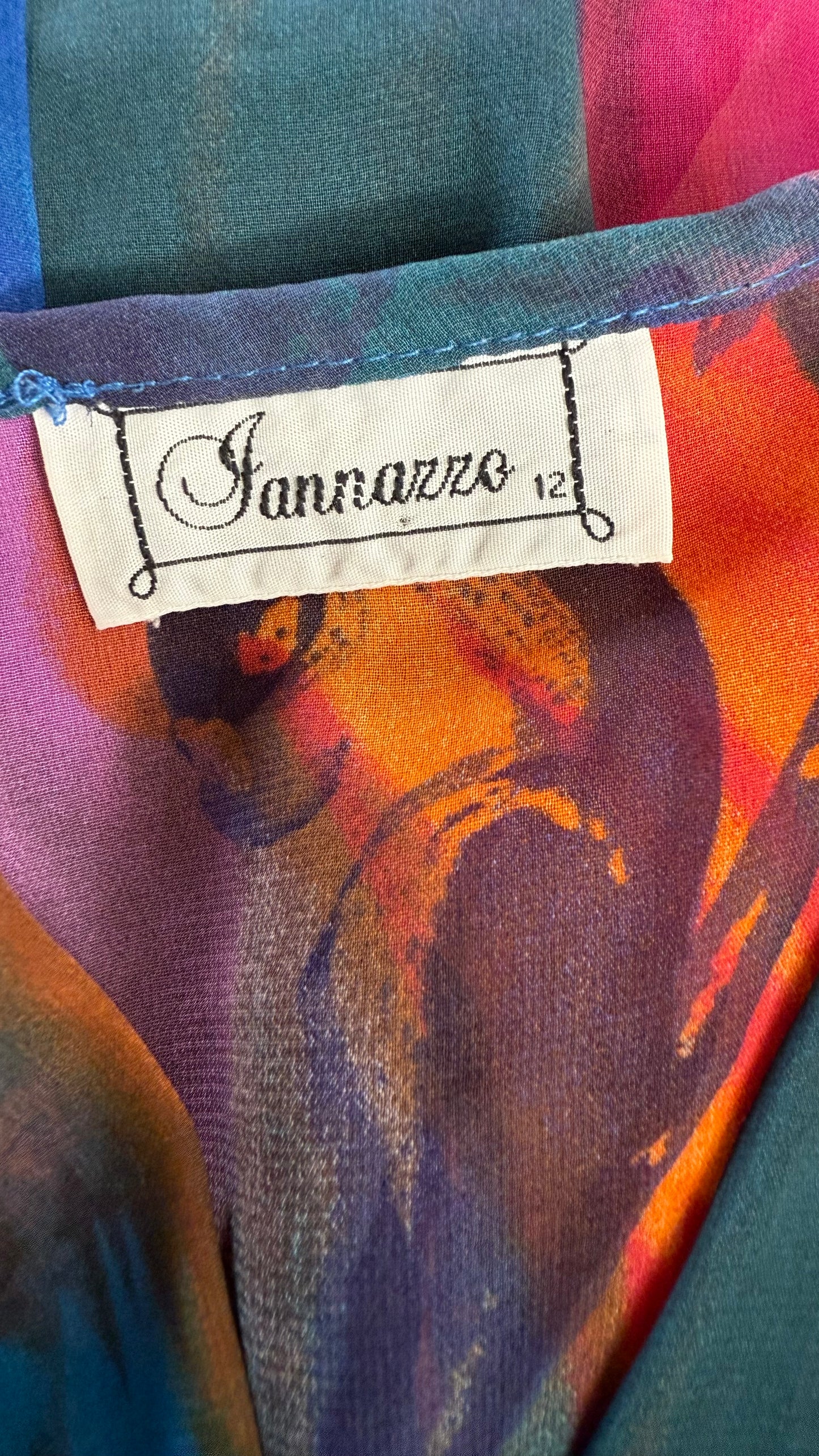 Vintage 80s/90s Sheer Wrap Front Bodysuit