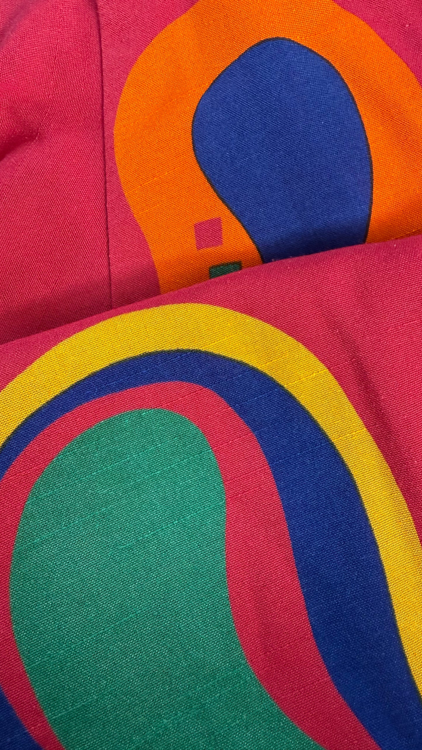 Vintage Pink Shift Graphic Dress