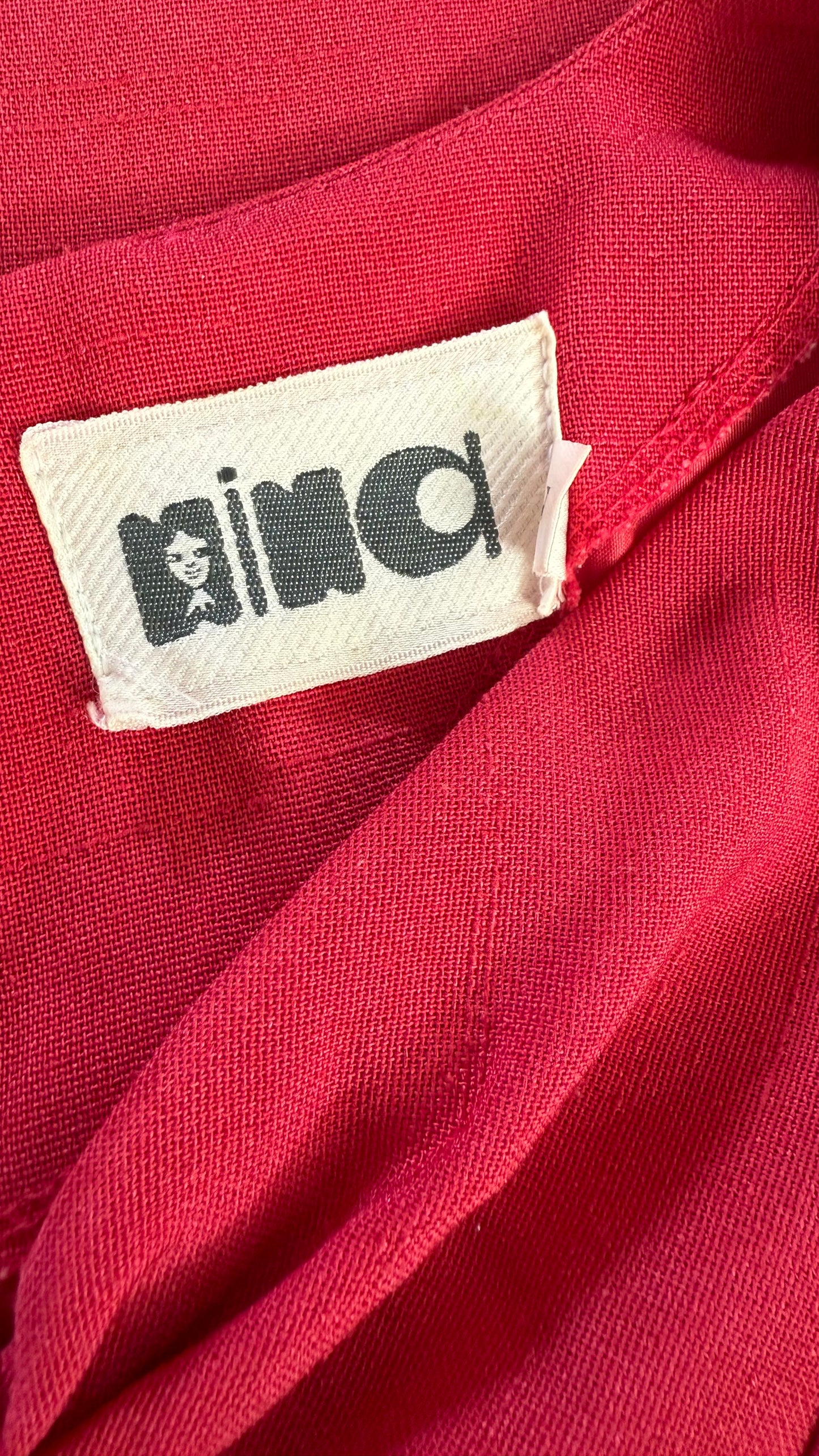 Vintage Pink Shift Graphic Dress