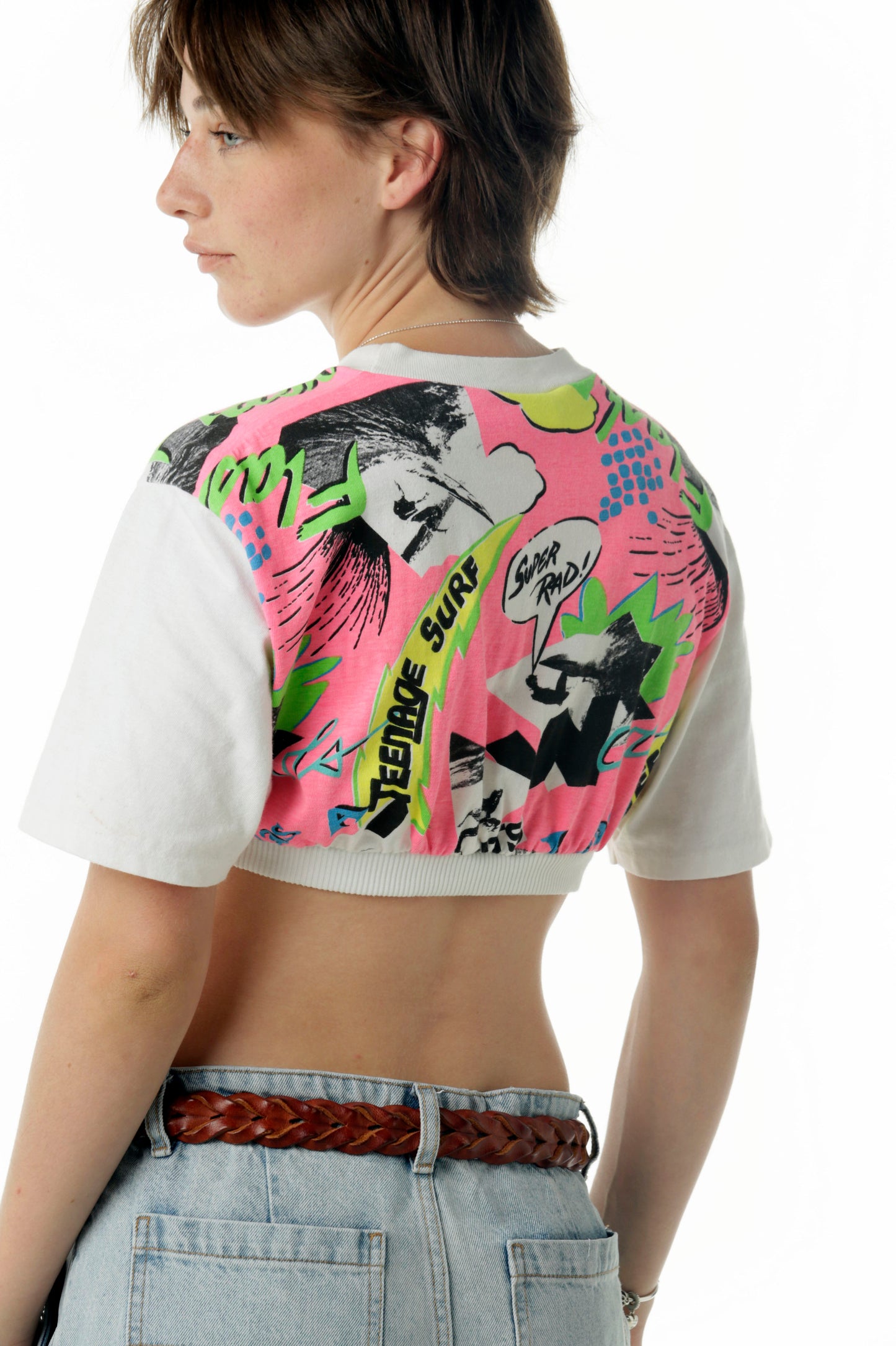 Vintage 80s/90s Fluro Billabong Crop Top
