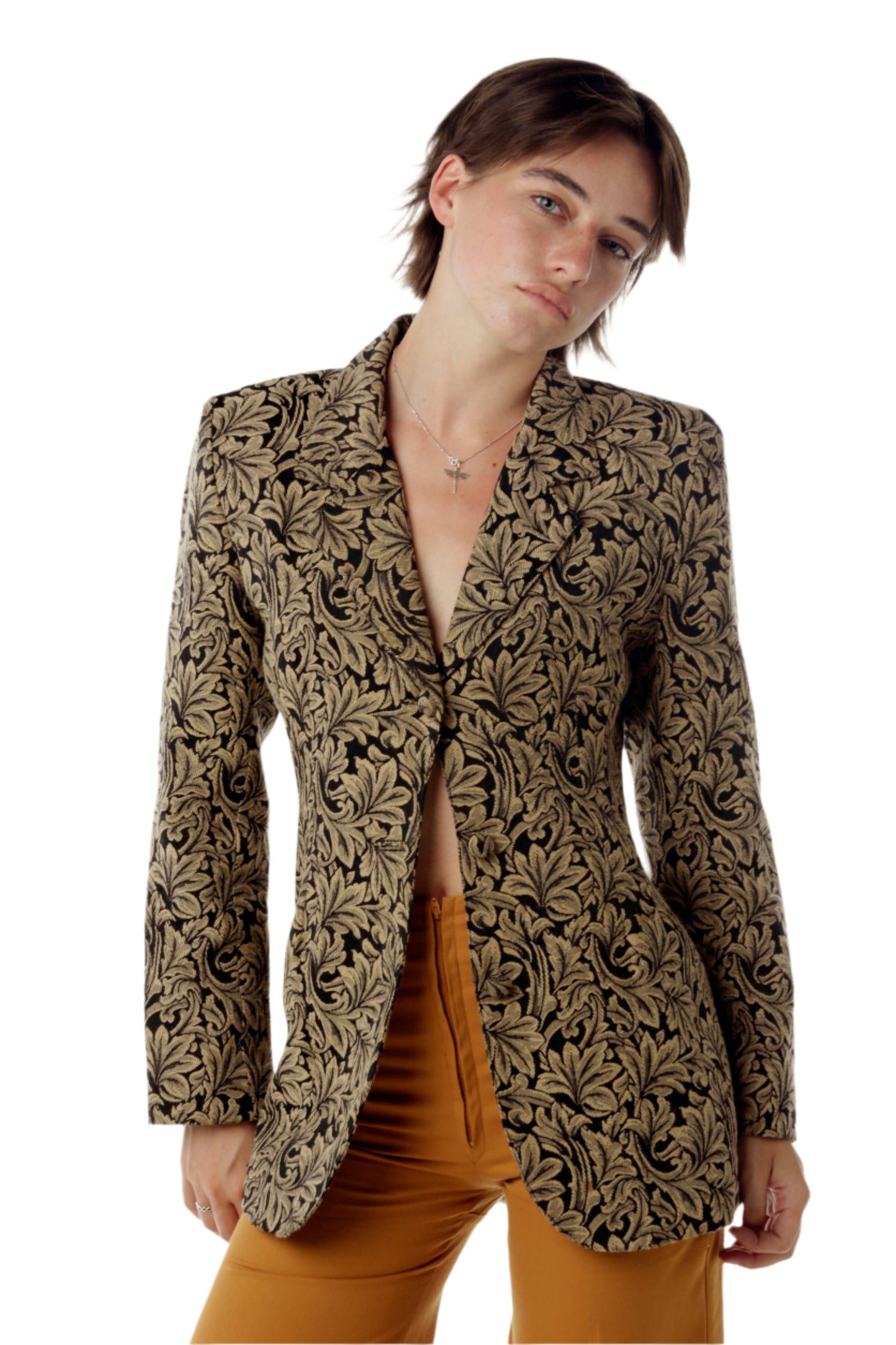 Vintage Intangible jacquard blazer