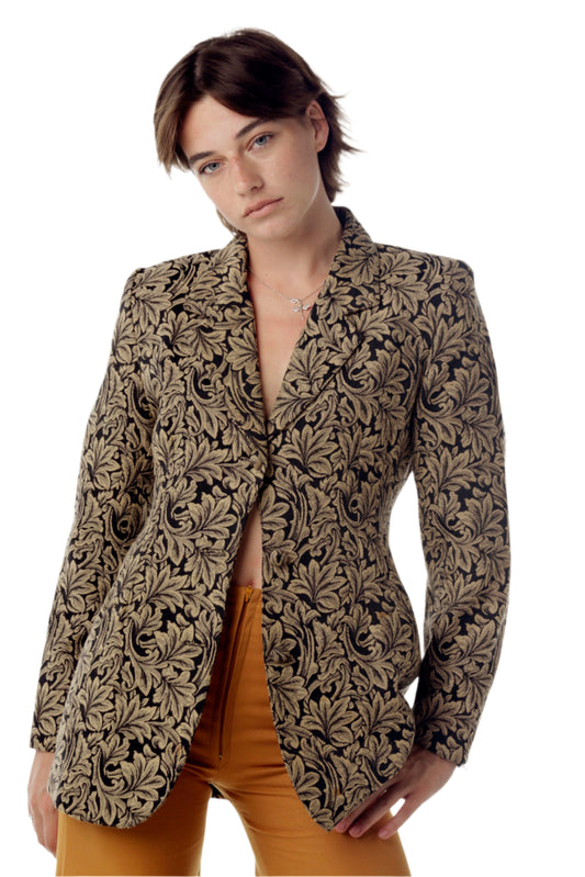 Vintage Intangible jacquard blazer